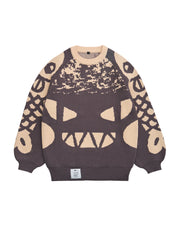 AKUMA: Thick knit jacquard sweater