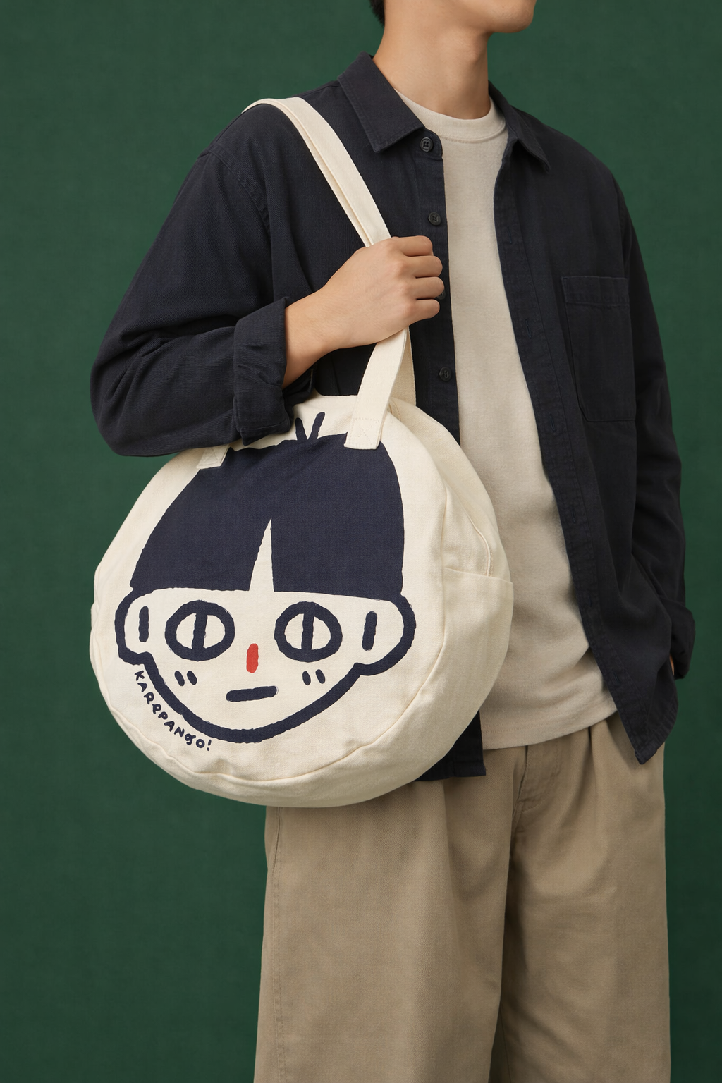 HAYA: Large zipper tote bag