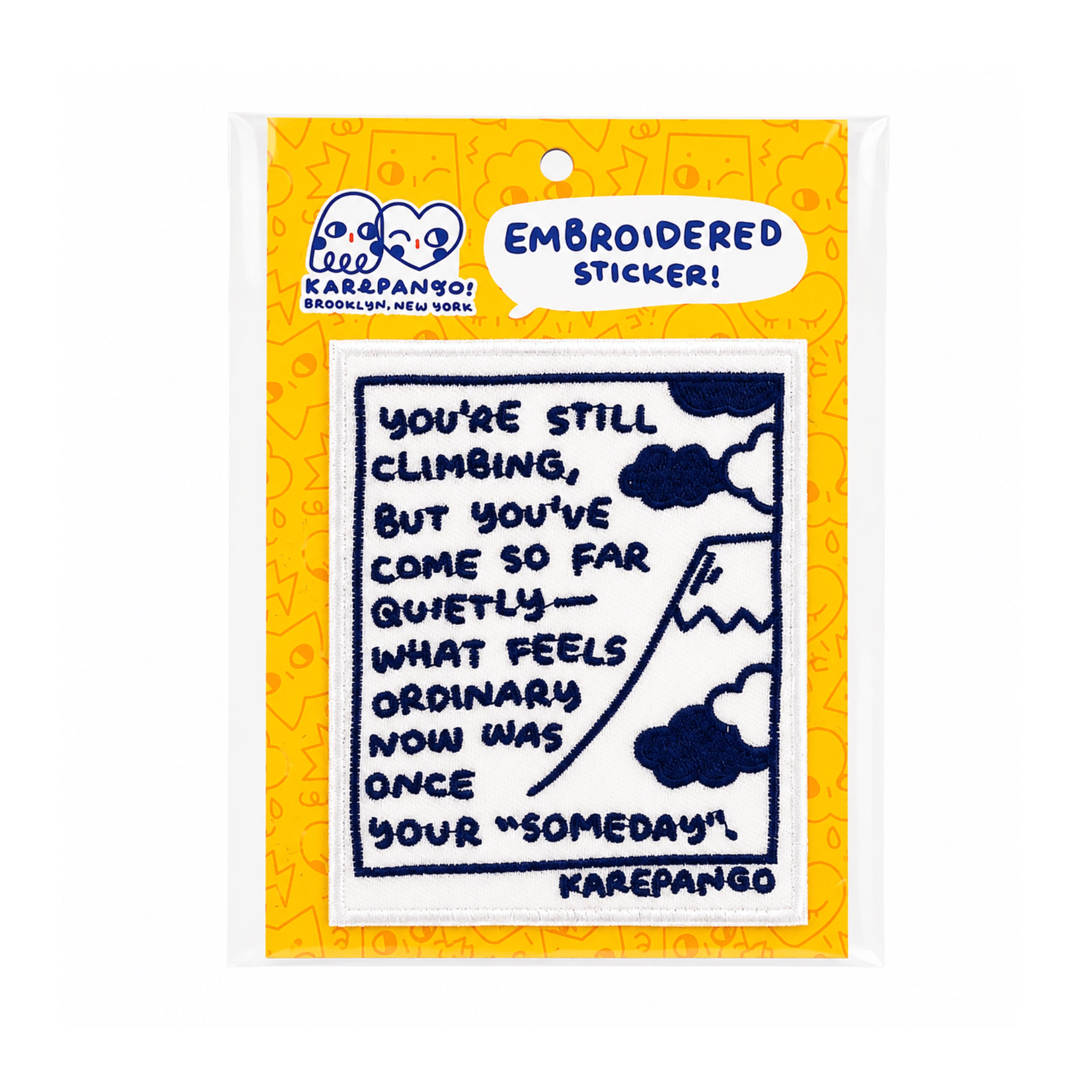 Large Embroidered Sticker