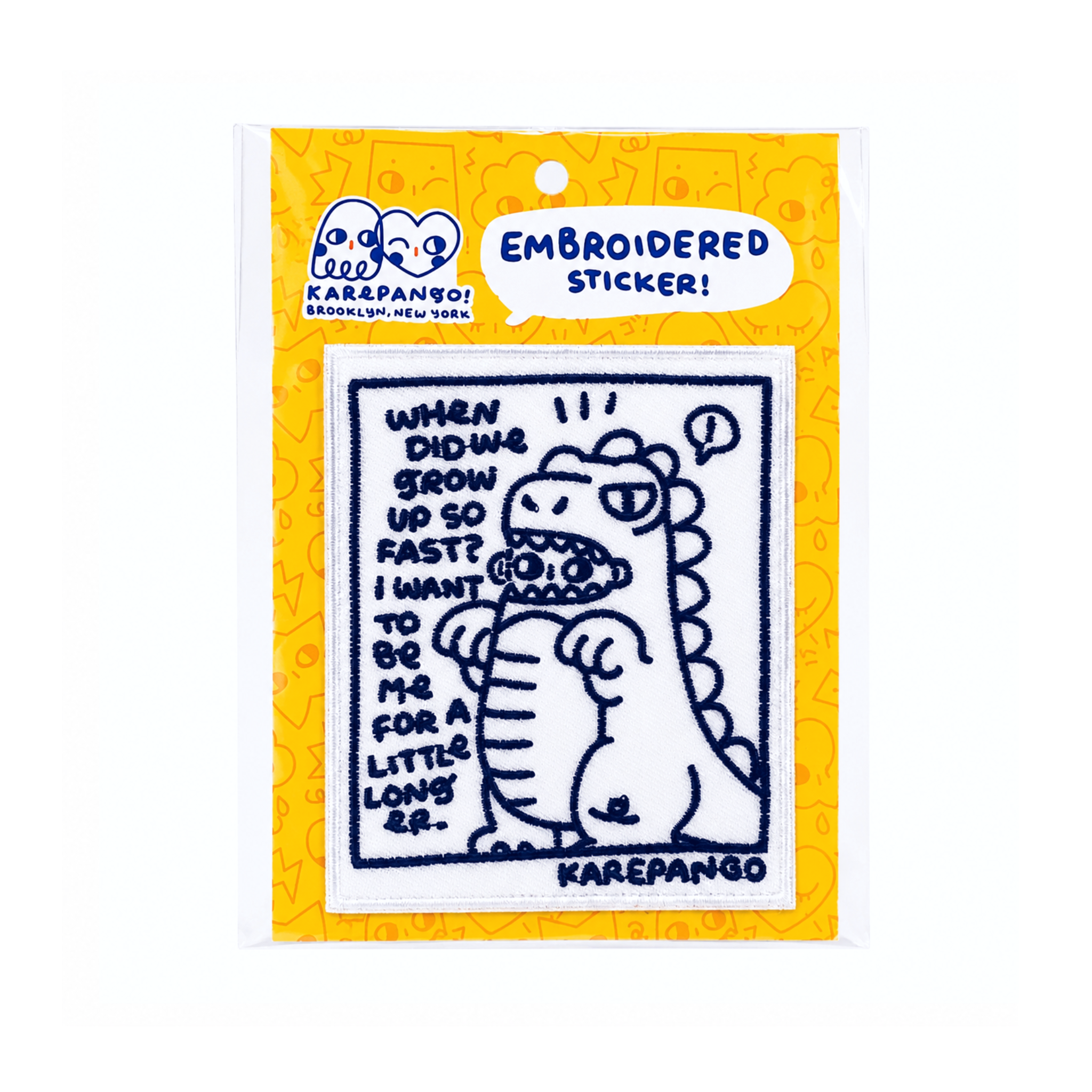 Large Embroidered Sticker