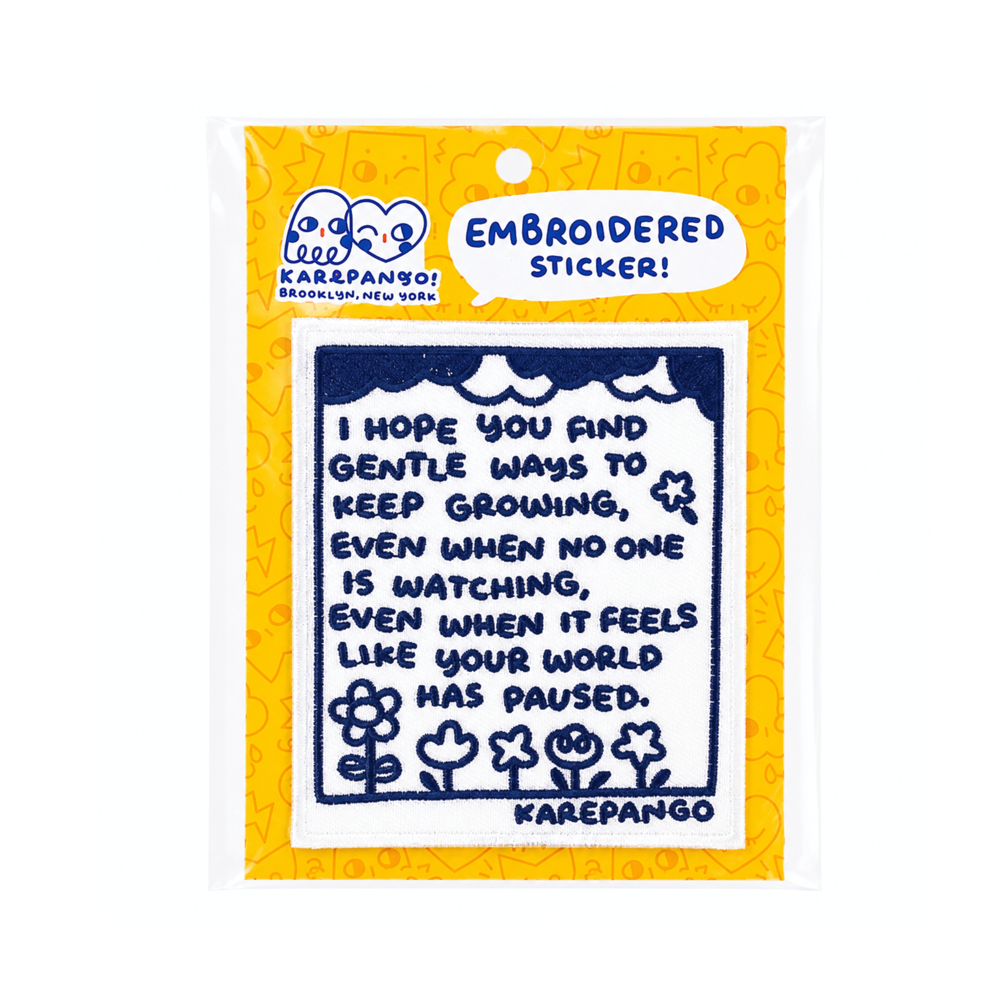 Large Embroidered Sticker