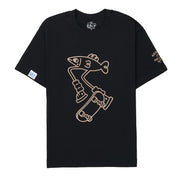 SKATE THE CITY BLACK: Screenprinted short sleeve t-shirt