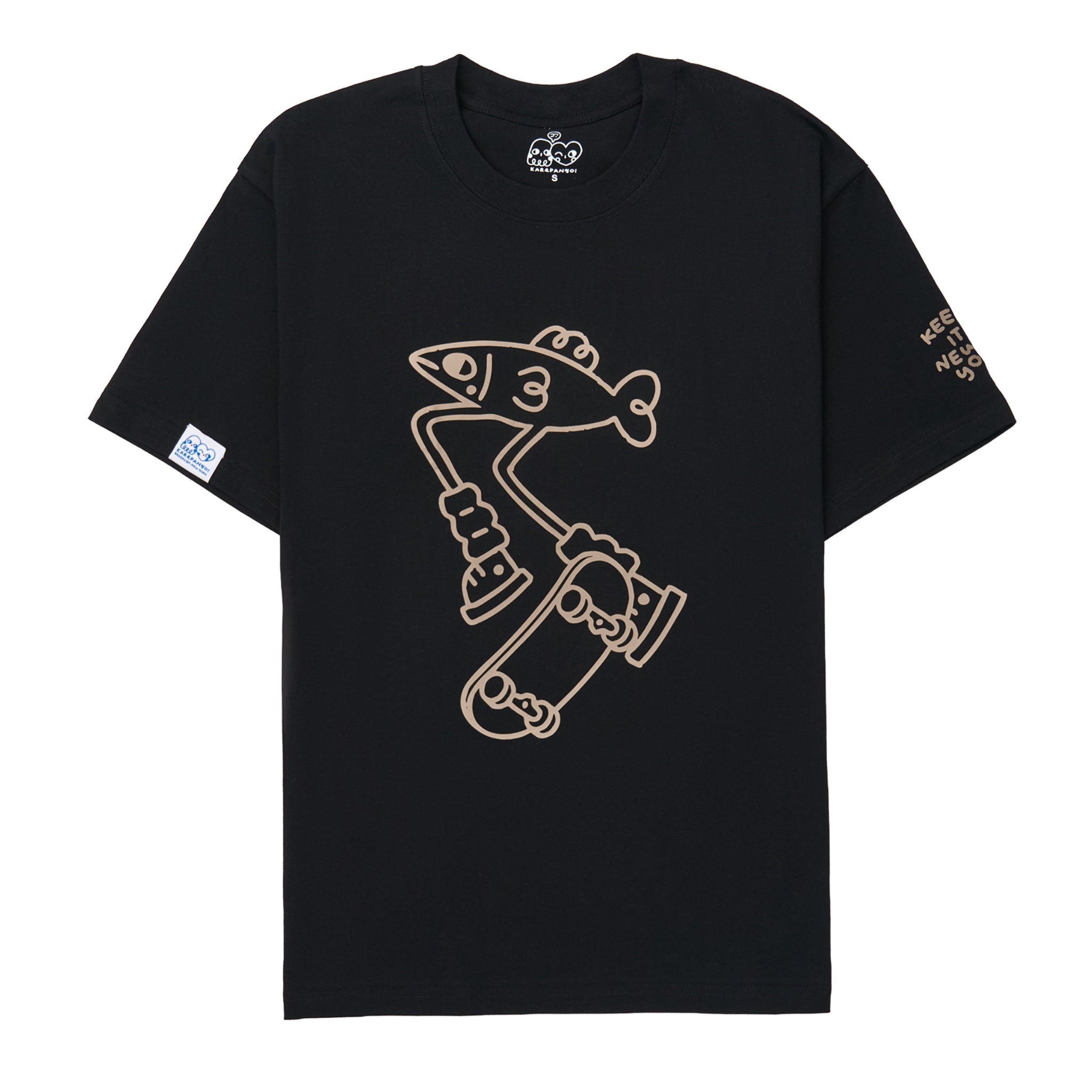 SKATE THE CITY BLACK: Screenprinted short sleeve t-shirt