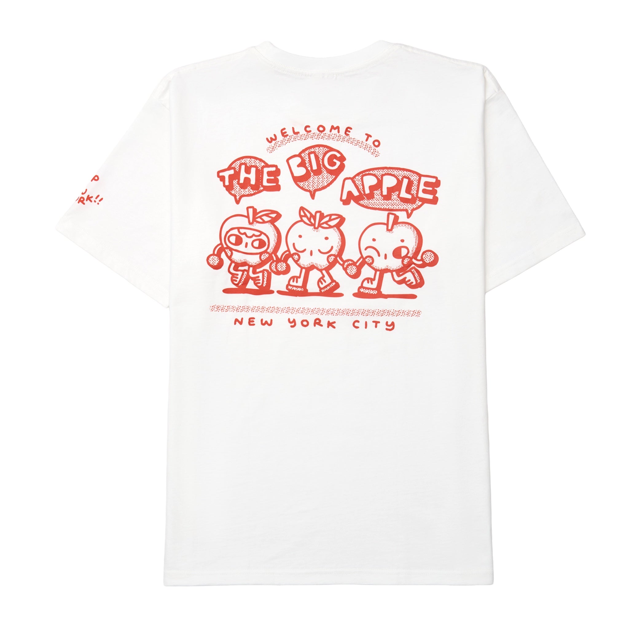 BIG APPLE: Screenprinted short sleeve t-shirt