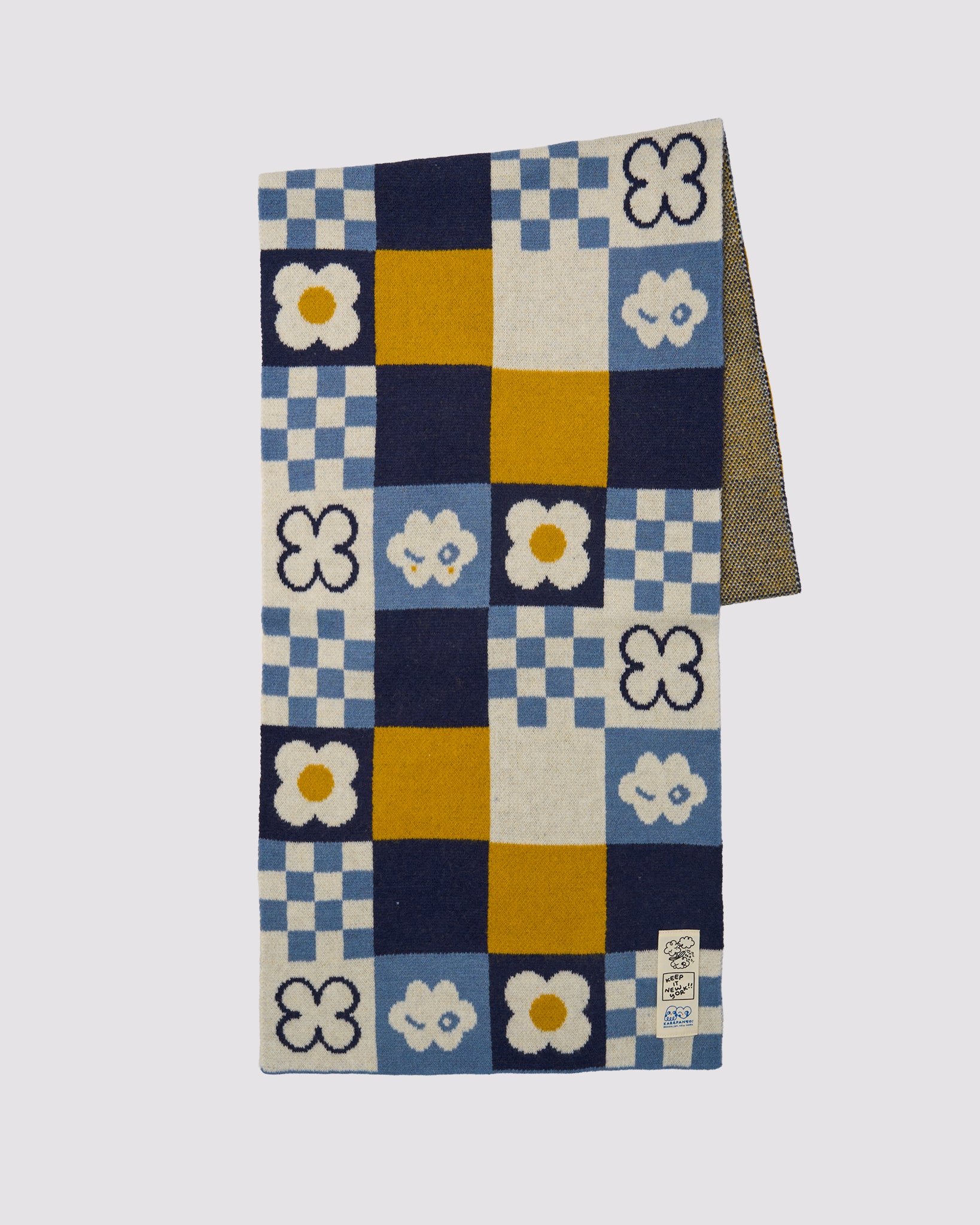 BLUE GRID: Scarf (NYC MARKETS EDITION)