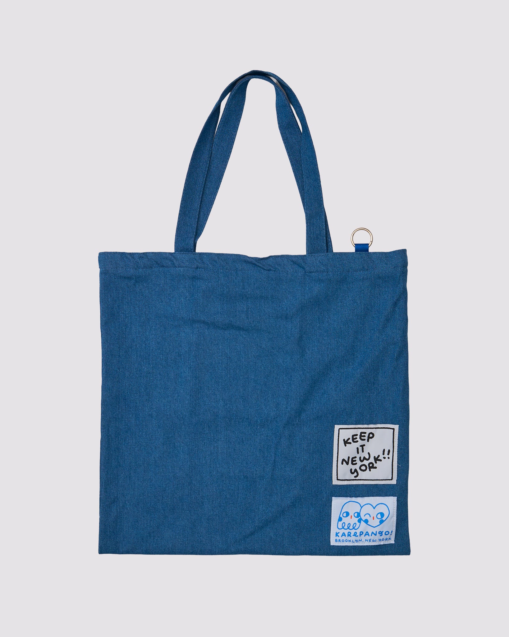 WALK MORE PLACES: Larger Denim Corduroy Tote Bag