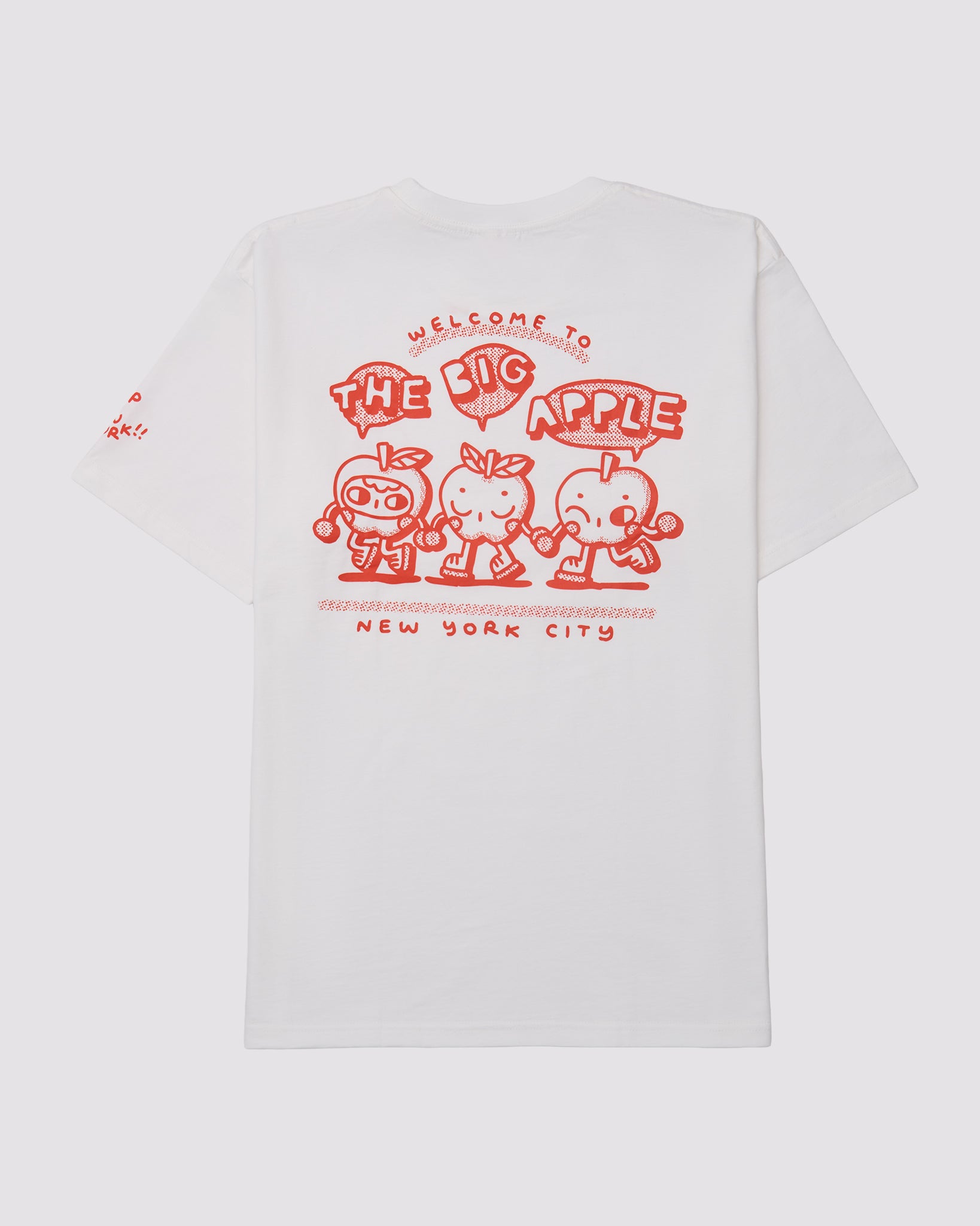 BIG APPLE: Screenprinted short sleeve t-shirt
