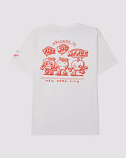 BIG APPLE: Screenprinted short sleeve t-shirt