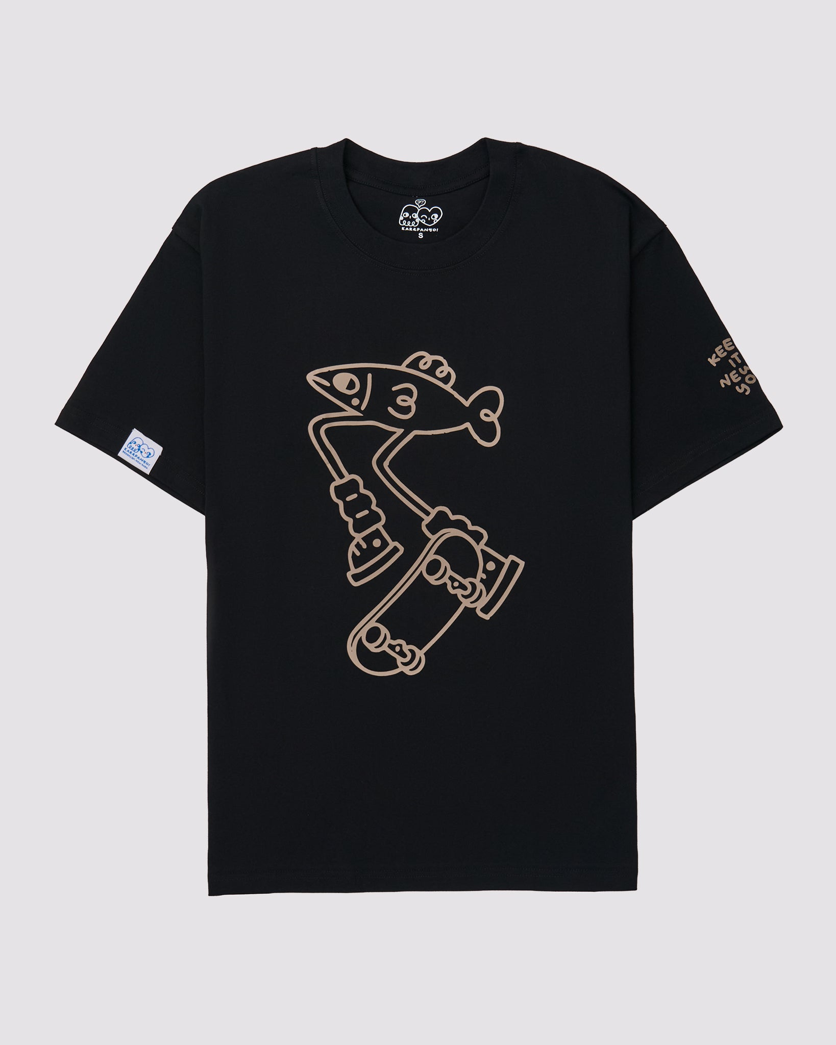 SKATE THE CITY BLACK: Screenprinted short sleeve t-shirt