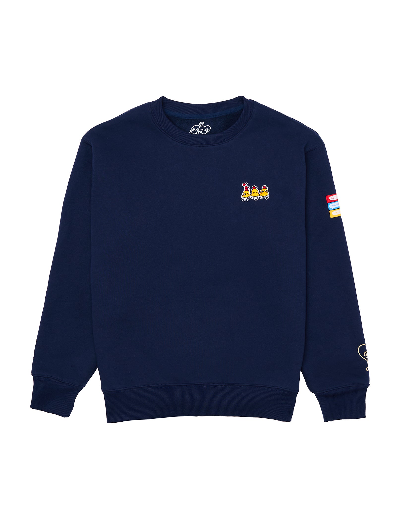 YUUJIN: Embroidered long-sleeve thick sweater