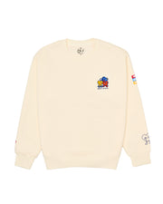 YUUJIN: Embroidered long-sleeve thick sweater