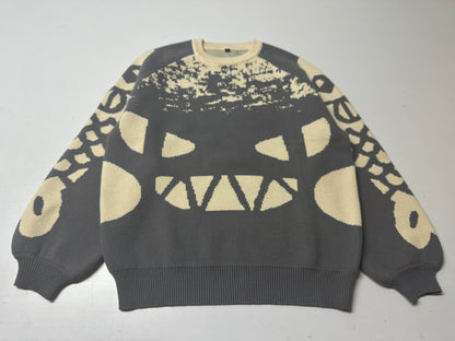 AKUMA: Thick knit jacquard sweater