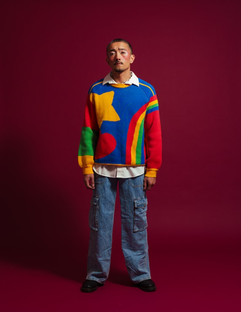 NIJI: Thick knit jacquard sweater – Karepango NIJI: Thick knit jacquard sweater – Karepango