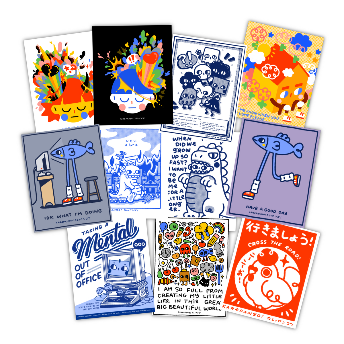 Large Rectangle Stickers