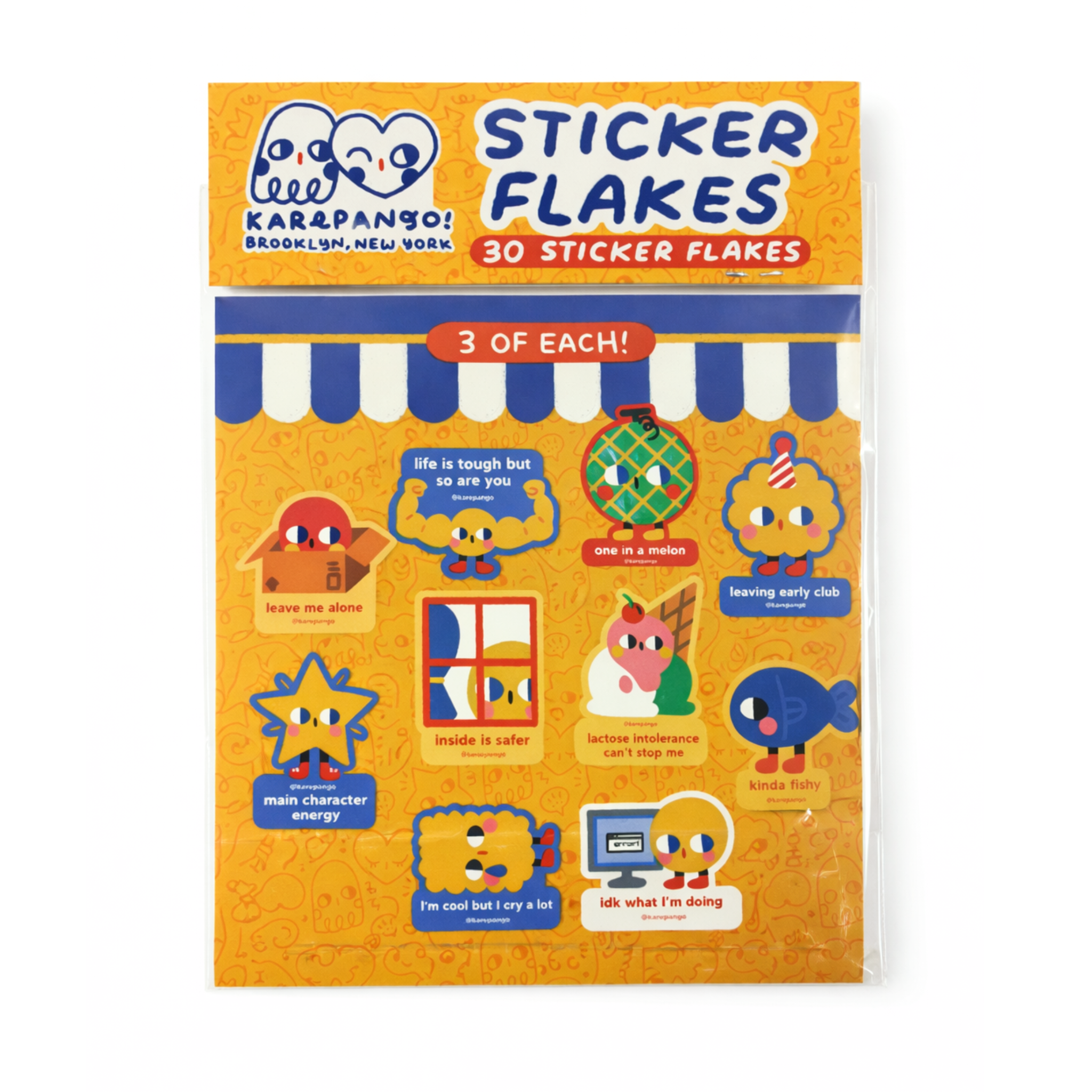 Die Cut Sticker Flakes