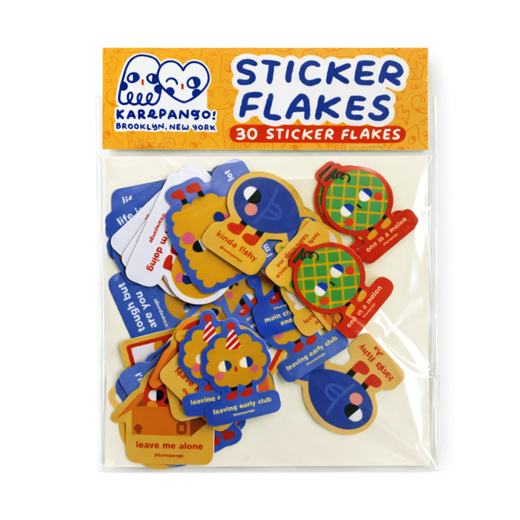 Die Cut Sticker Flakes