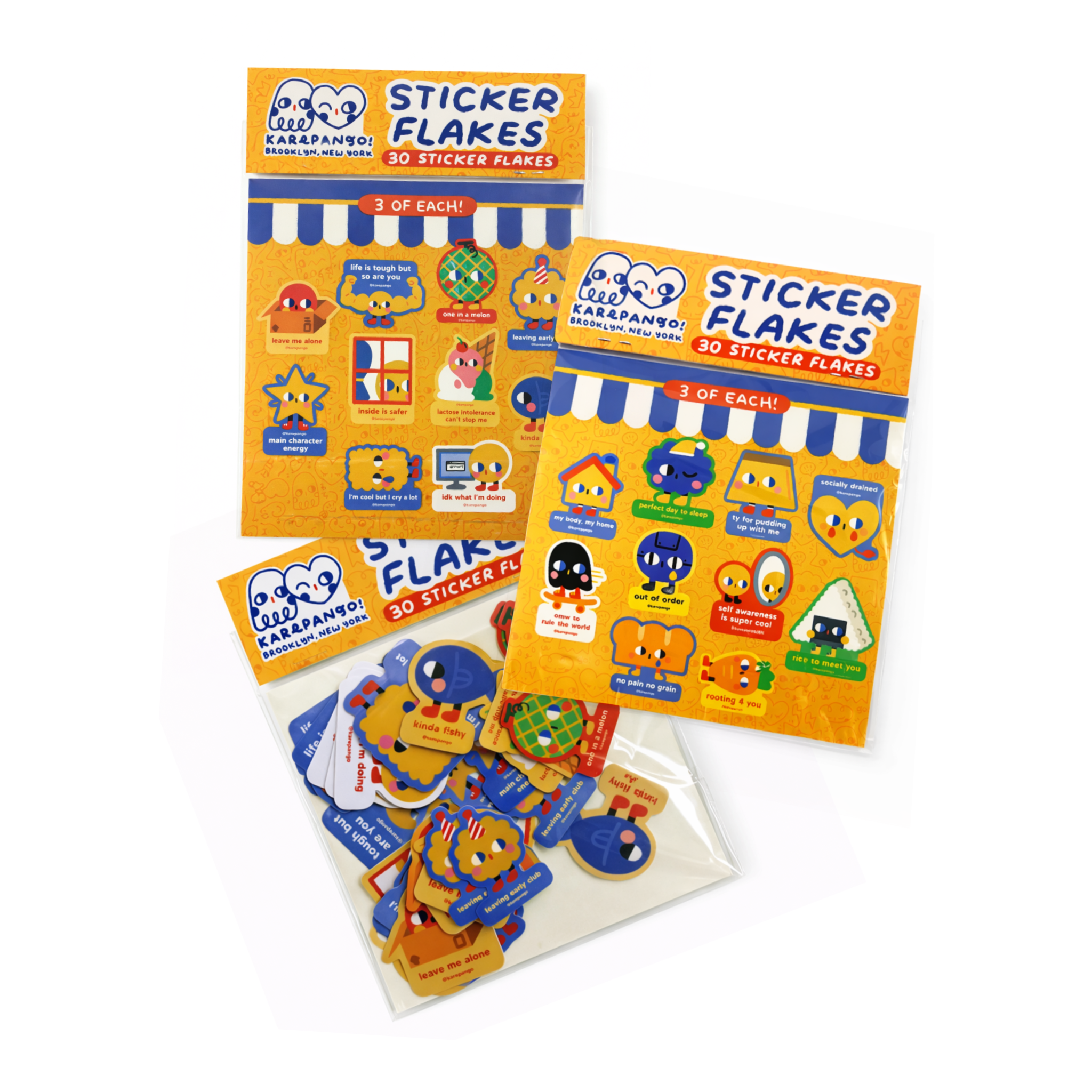 Die Cut Sticker Flakes