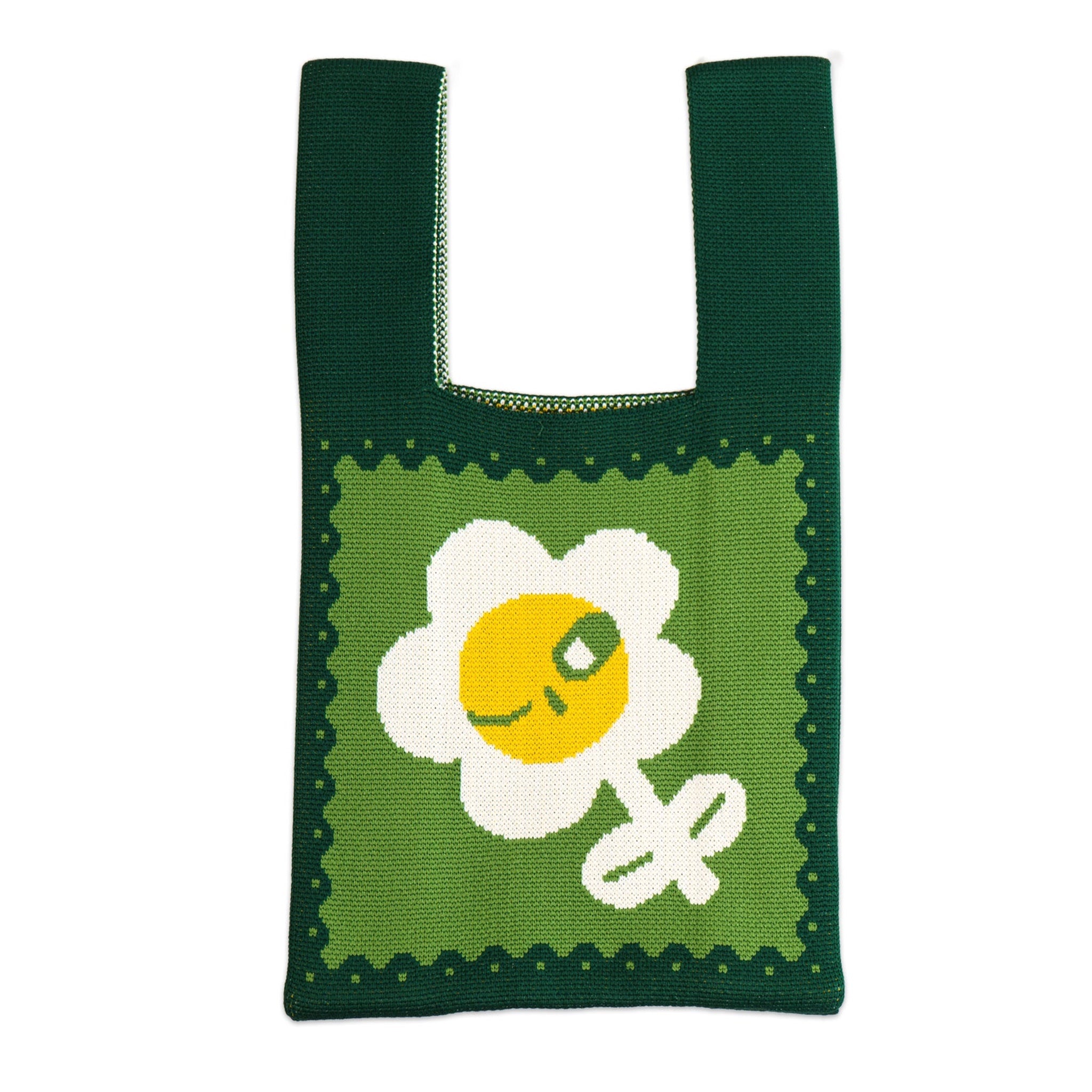 Fresh Air: Floral Bloom Knit Bag