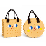 BISUKETTO: Large felt structured bag