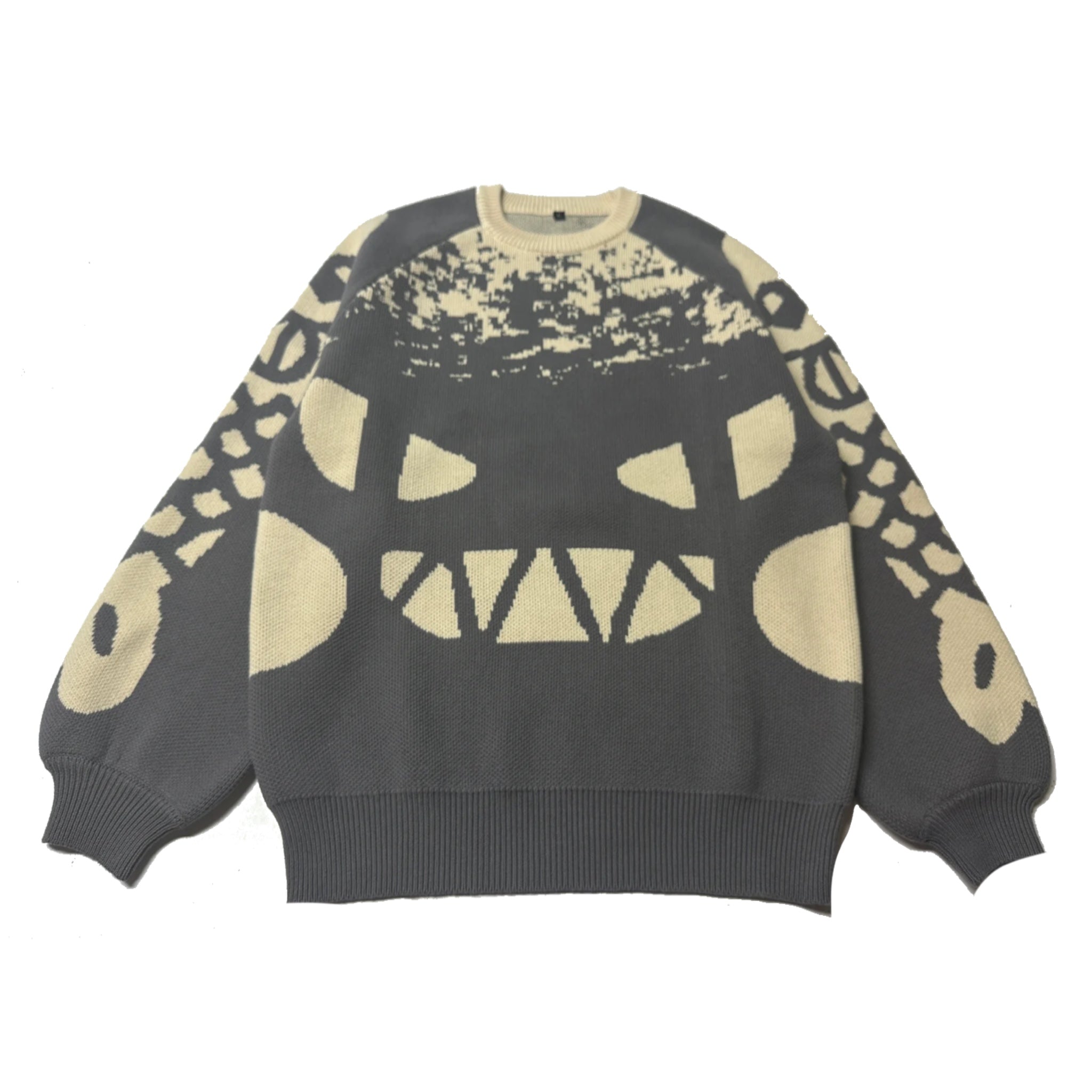 AKUMA: Thick knit jacquard sweater