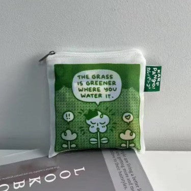 Fresh Air: Grid Pattern Reusable Bag